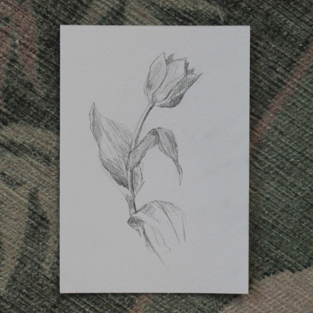 Originalskizze "Tulpe in Bewegung"