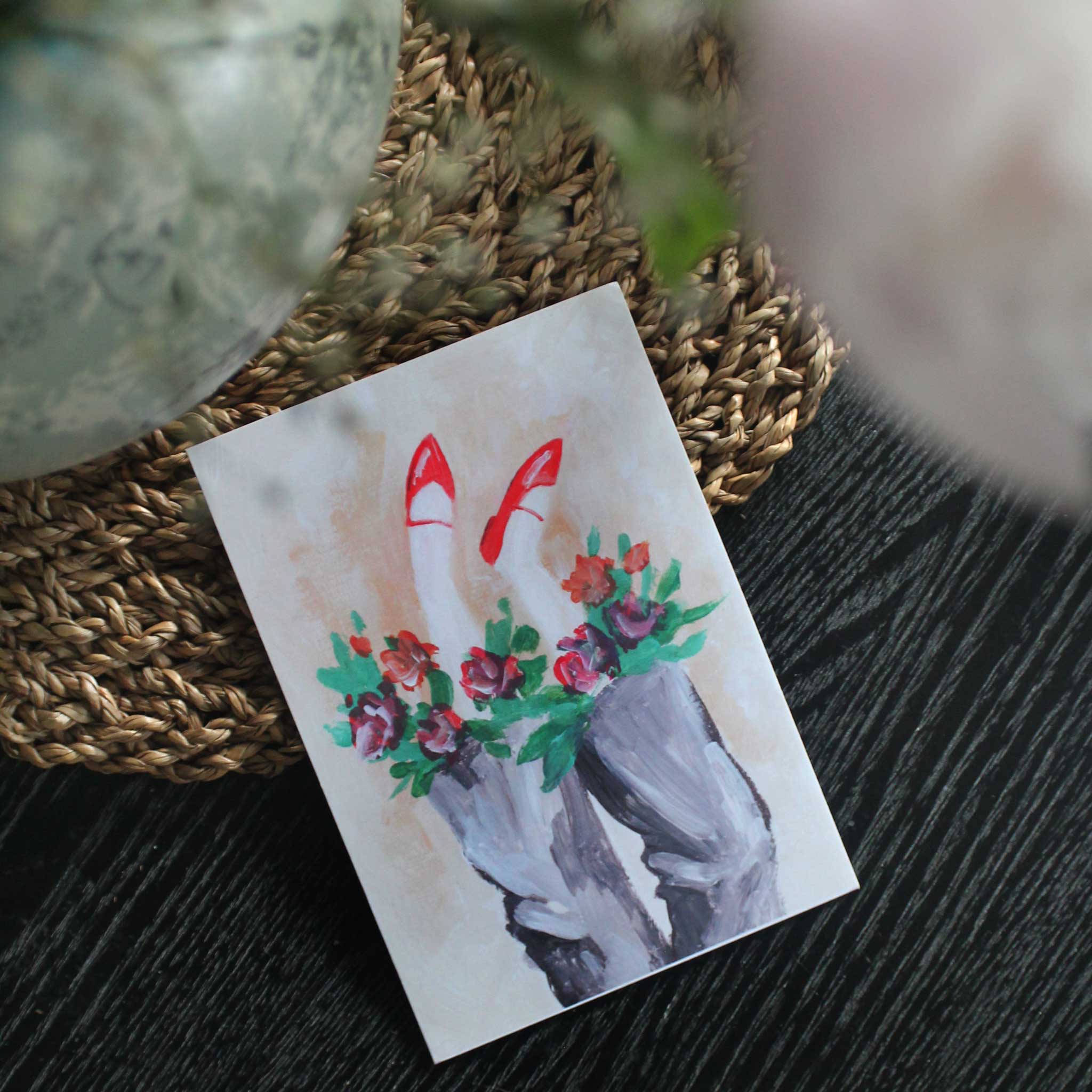 Die bunte Blumenhose