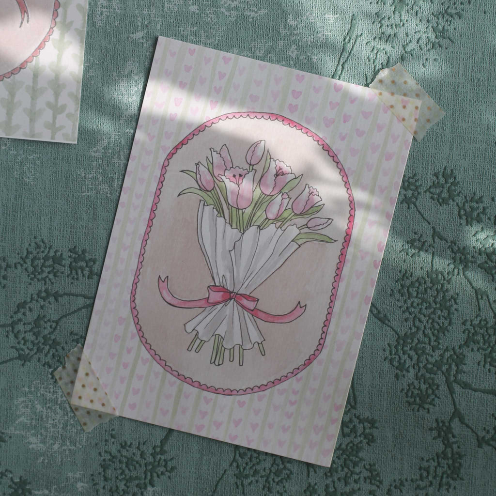 Vintage-Look für diese Blumen