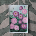 Originalgemälde "Rosa Dahlien"