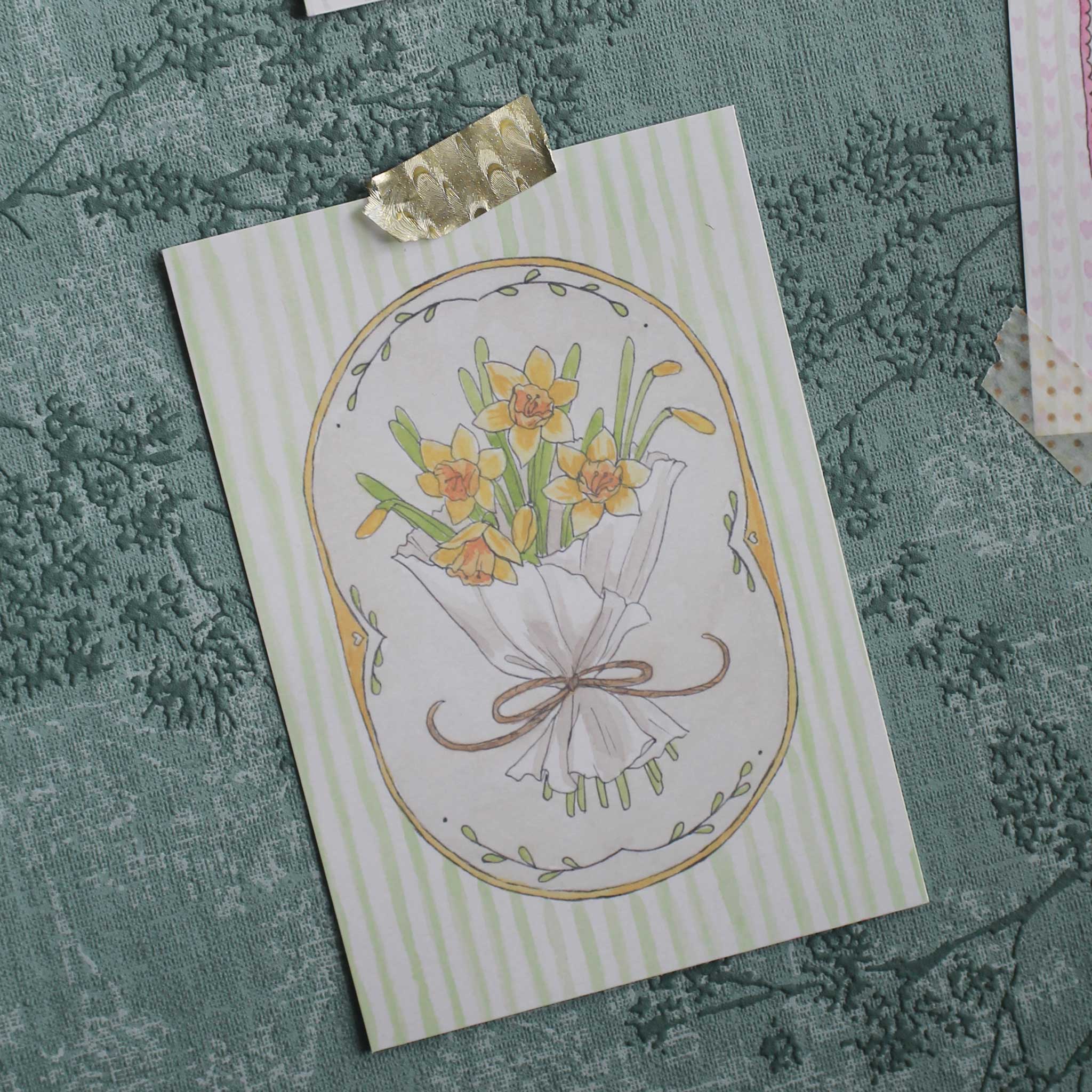 Vintage-Look für diese Blumen